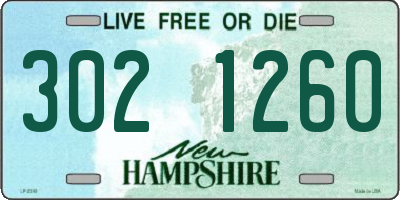 NH license plate 3021260