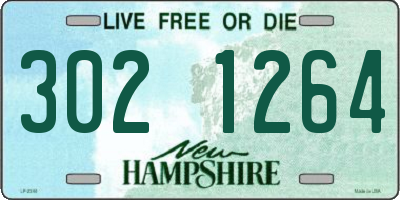 NH license plate 3021264