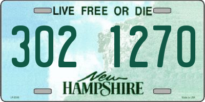 NH license plate 3021270