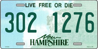 NH license plate 3021276