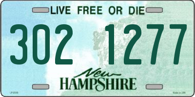 NH license plate 3021277