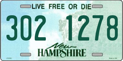 NH license plate 3021278