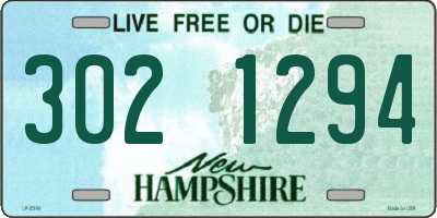 NH license plate 3021294