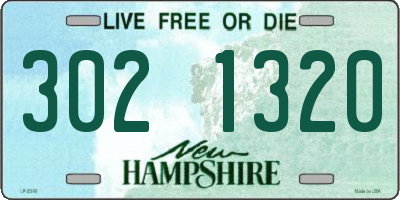 NH license plate 3021320