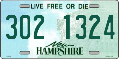 NH license plate 3021324