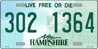 NH license plate 3021364