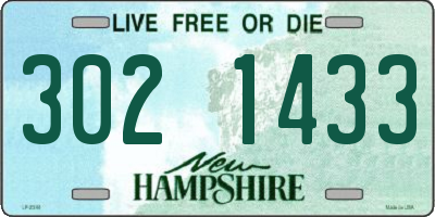 NH license plate 3021433