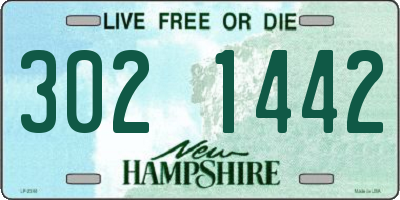 NH license plate 3021442