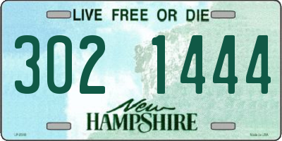 NH license plate 3021444