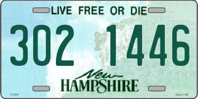 NH license plate 3021446