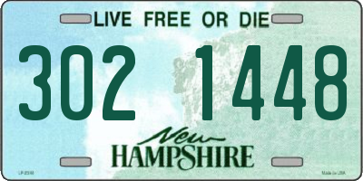 NH license plate 3021448