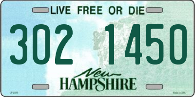 NH license plate 3021450