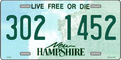 NH license plate 3021452