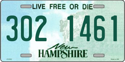 NH license plate 3021461