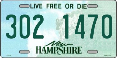 NH license plate 3021470