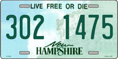 NH license plate 3021475