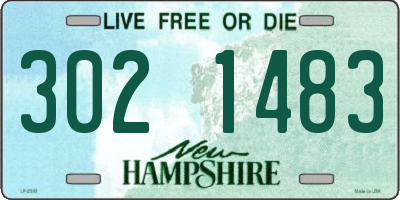 NH license plate 3021483