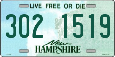 NH license plate 3021519