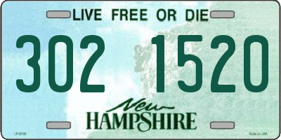 NH license plate 3021520
