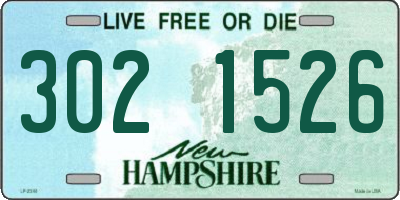NH license plate 3021526
