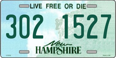 NH license plate 3021527