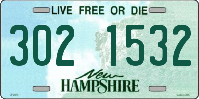 NH license plate 3021532