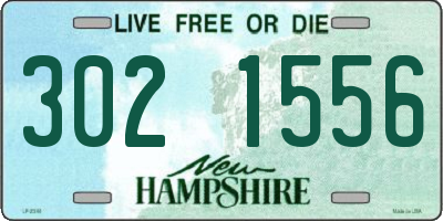 NH license plate 3021556