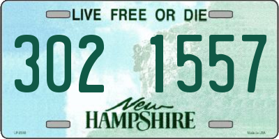 NH license plate 3021557