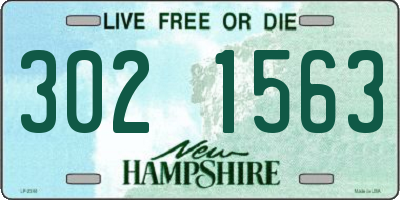 NH license plate 3021563