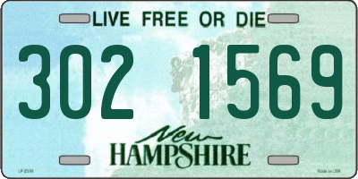 NH license plate 3021569