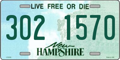NH license plate 3021570