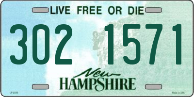 NH license plate 3021571