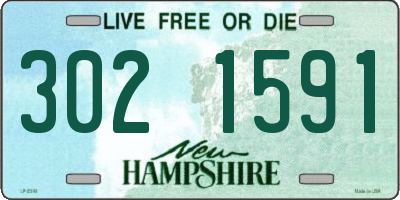NH license plate 3021591