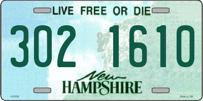 NH license plate 3021610