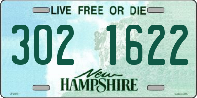 NH license plate 3021622