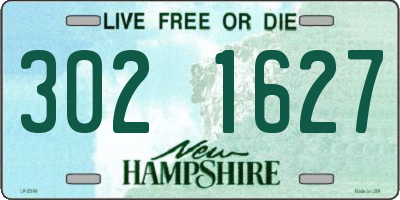 NH license plate 3021627