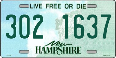 NH license plate 3021637
