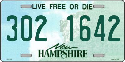 NH license plate 3021642