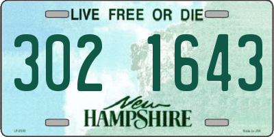 NH license plate 3021643
