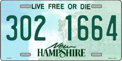 NH license plate 3021664