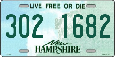 NH license plate 3021682