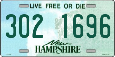 NH license plate 3021696