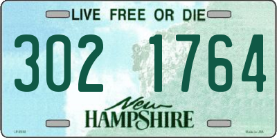 NH license plate 3021764