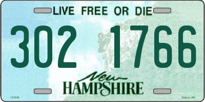 NH license plate 3021766