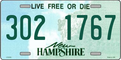 NH license plate 3021767