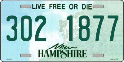 NH license plate 3021877