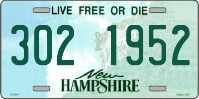 NH license plate 3021952