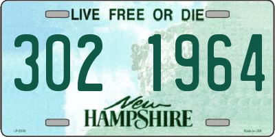 NH license plate 3021964