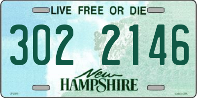 NH license plate 3022146