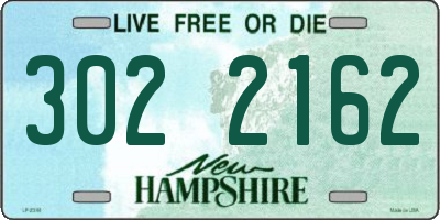 NH license plate 3022162